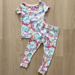 18m 100% Cotton Tie-Dye Short Sleeve Pajama Set
